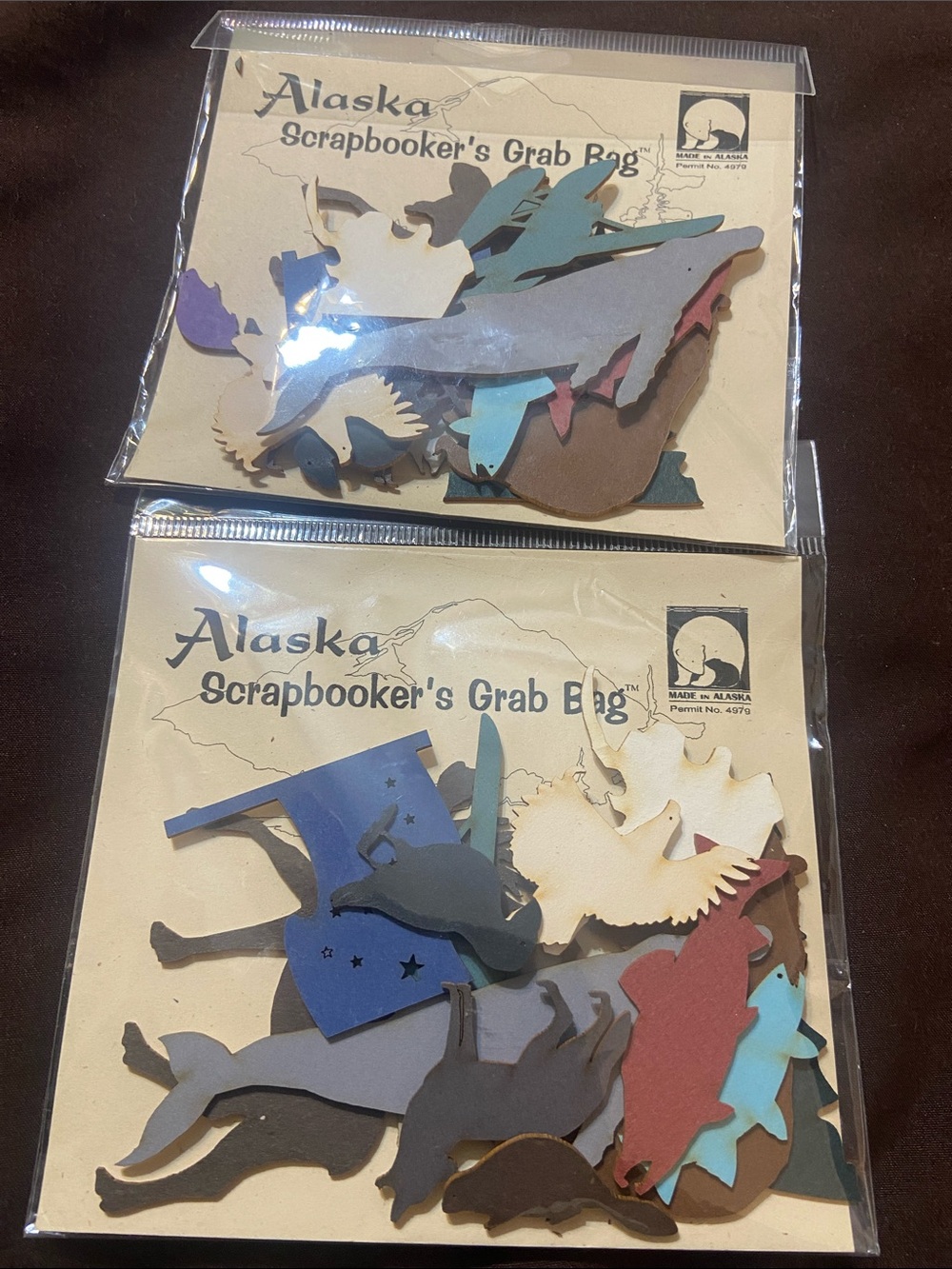Alaska Scrapbooker's Grab Bag - Multi-Color Die-Cut Shapes